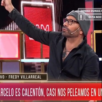 Freddy Villarreal contó que casi se agarra a piñas con Marcelo Tinelli: "Nos separó Gabriela Galaretto"