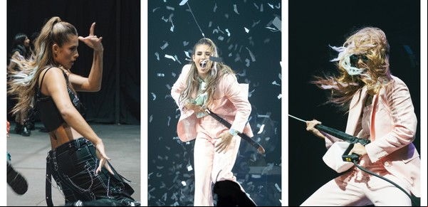 Julieta Poggio fue pura energía en su debut en Fuerza Bruta