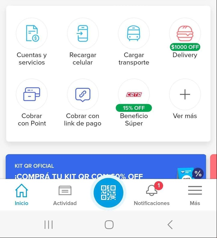 La recarga de saldo de tarjeta SUBE se puede efectuar desde billeteras virtuales, como Mercado Pago.