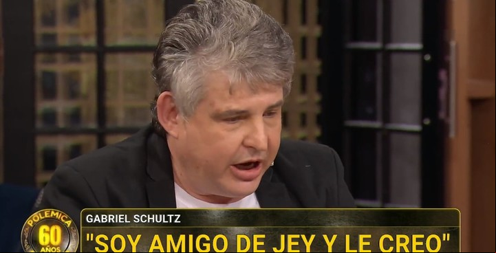 Gabriel Schultz: "Yo soy amigo de Jey y le creo a Jey". Captura TV.