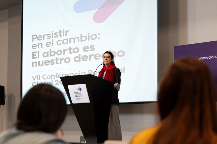 La argentina Agustina Ramón Michel en el Congreso de CLACAI. .