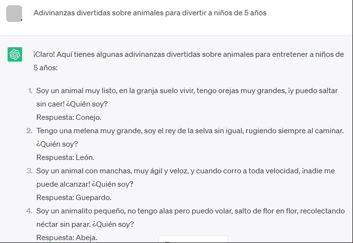 A partir de las instrucciones del , ChatGPT elabora todo tipo textos. Imagen: Captura.
