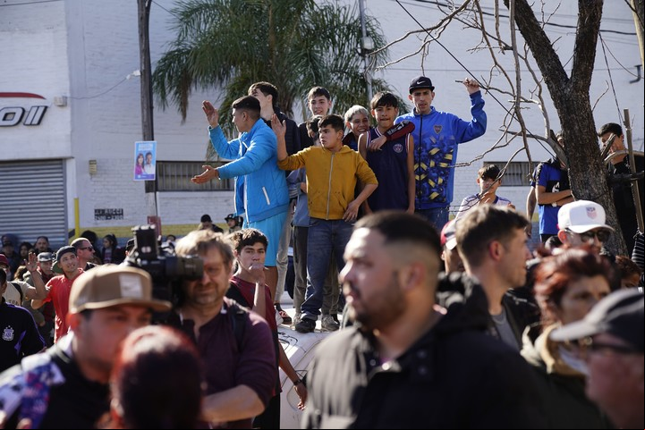 Fuerte reclamo por seguridad de los vecinos luego del crimen de Morena Domínguez. Foto Emmanuel Fernández