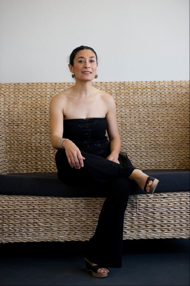 Eva Bianco en Cannes, 2010.  Foto: AFP / MARTIN BUREAU