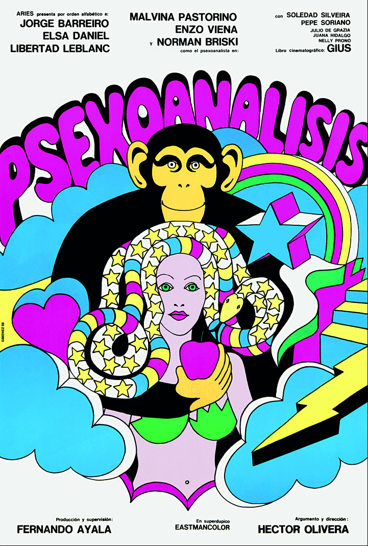 Afiche de la película Psexoanálisis, de Héctor Olivera.
