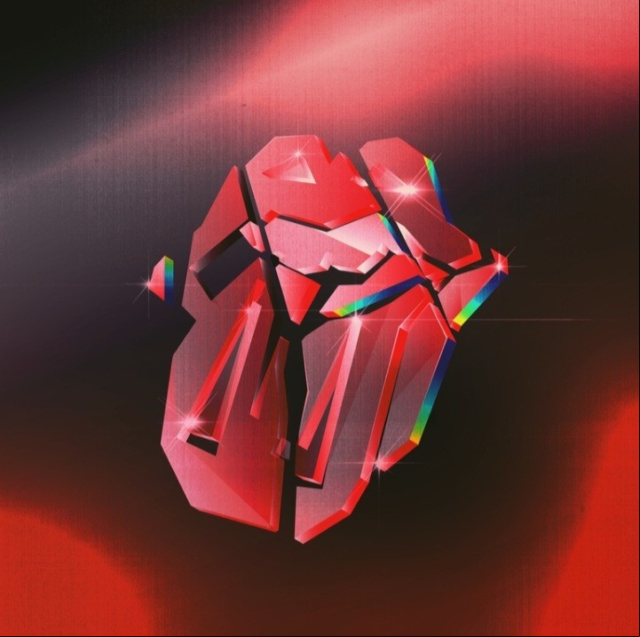 El famoso logo de los Rolling Stones, adaptado para "Hackney Diamonds", que sale en octubre.