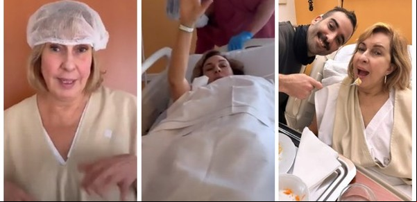 Georgina Barbarossa fue operada y se mostró desde la clínica