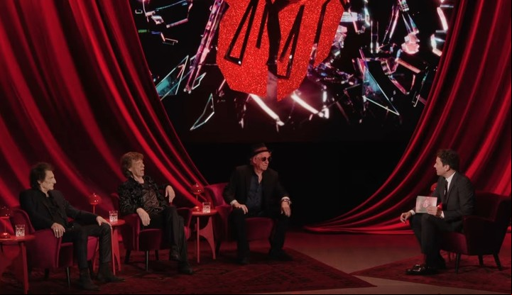 Fallon y los Rolling Stones en el Hackney Theatre de East London.
