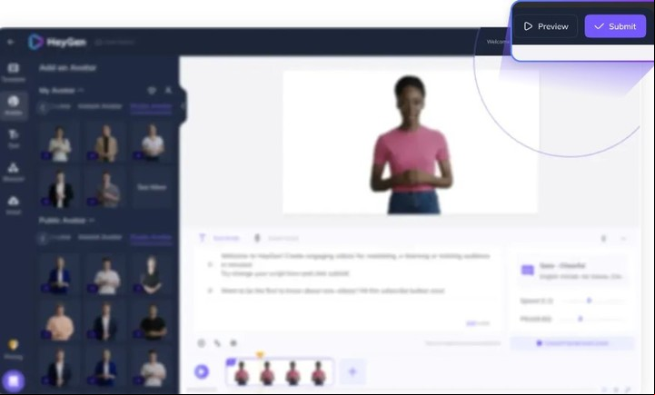 HeyGen, generador de deepfakes. Foto HeyGEn
