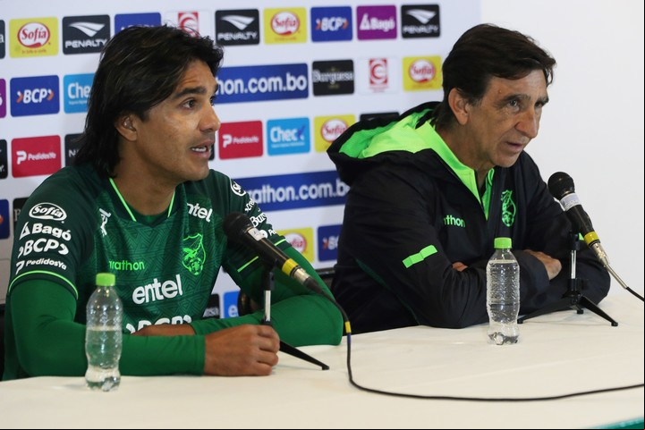 Moreno Martins bajó línea en la conferencia de prensa. Foto: EFE.