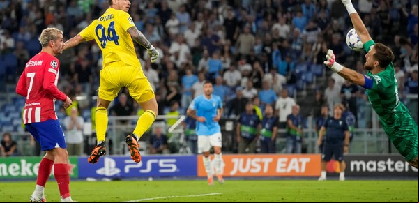 Milagro en la Champions: golazo del arquero de Lazio  en el último segundo para amargar al Cholo Simeone