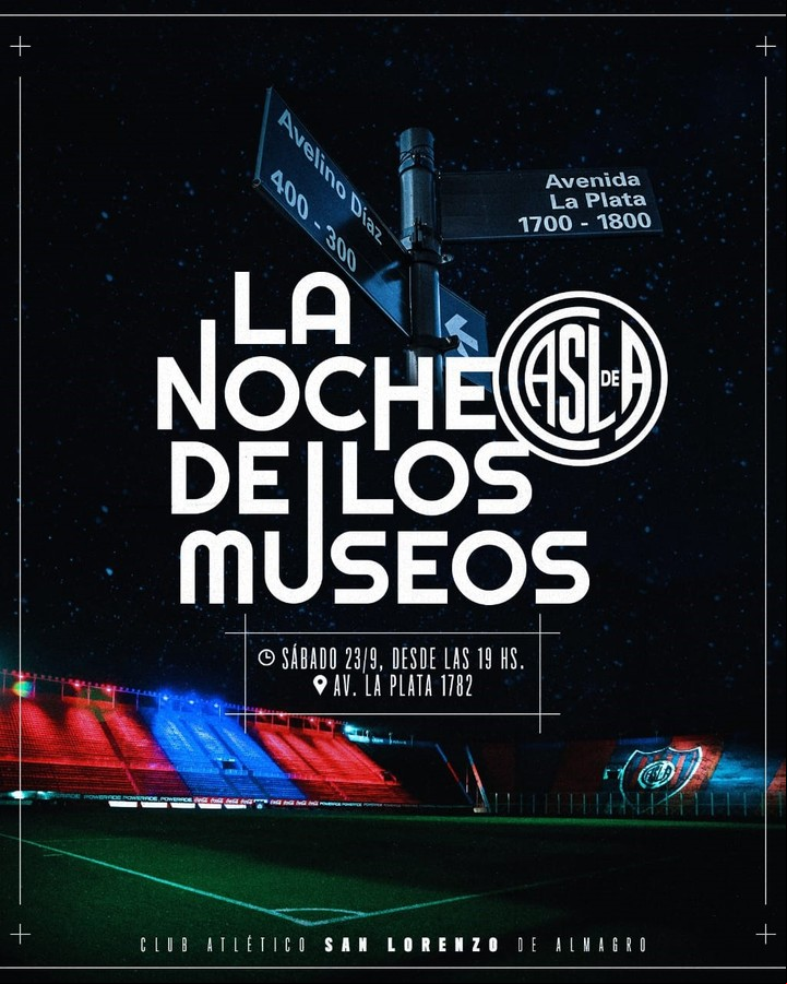 San Lorenzo se suma a La Noche de los Museos con una propuesta única para socios e hinchas del club de Boedo. Foto: San Lorenzo