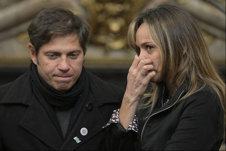 Axel Kicillof y Malena Galmarini. Foto AFP
