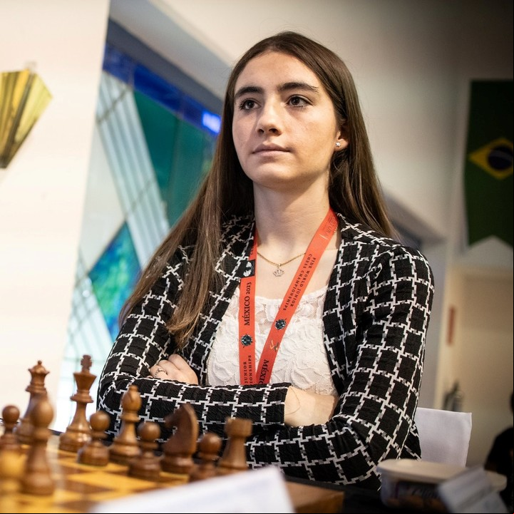 Candela Belén Francisco Guecamburu, campeona mundial juvenil de ajedrez.
Foto @davidllada