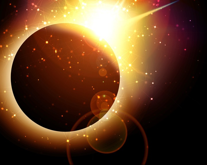 Los nodos lunares cambian cada año y medio de eje. Foto:ilustración Shutterstock.