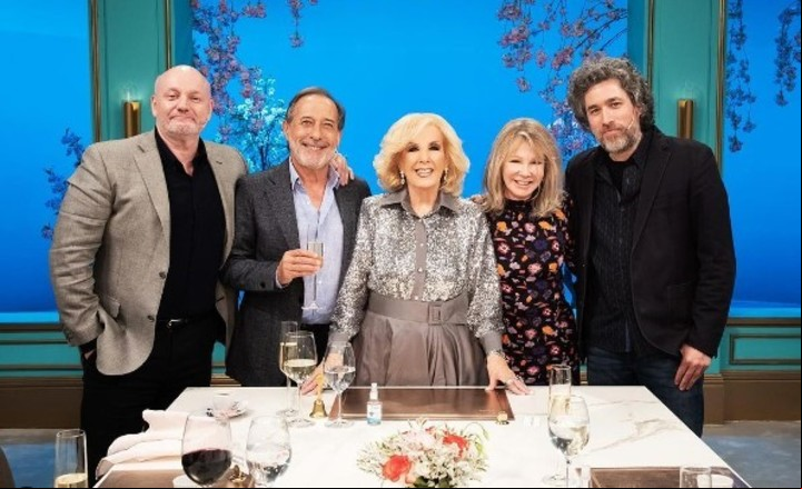 Mirtha Legrand y sus invitados. Foto: Prensa El Trece.