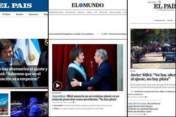 "Asumió y anunció un severísimo ajuste", así reflejaron los medios del mundo la investidura de Javier Milei 