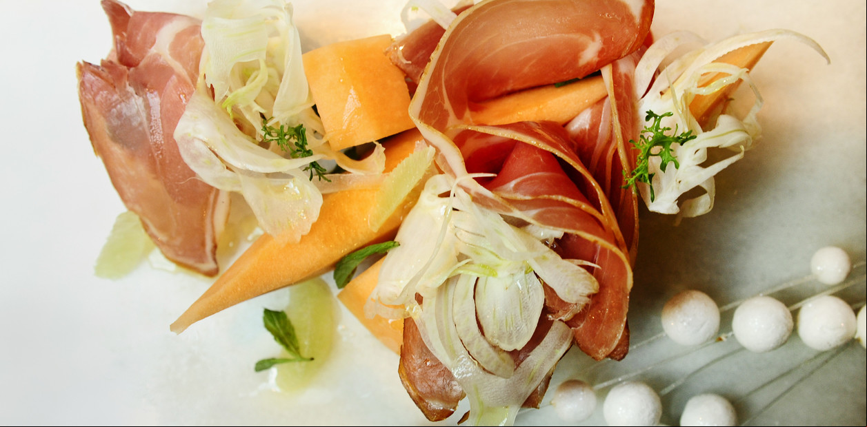 Receta de Ensalada de melón, hinojo y jamón