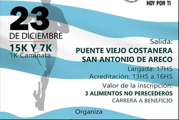 Una carrera en San Antonio de Areco con un fuerte objetivo solidario