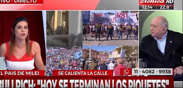 Chiche Gelblung estalló de furia en vivo con su ista: "Sos una ignorante"