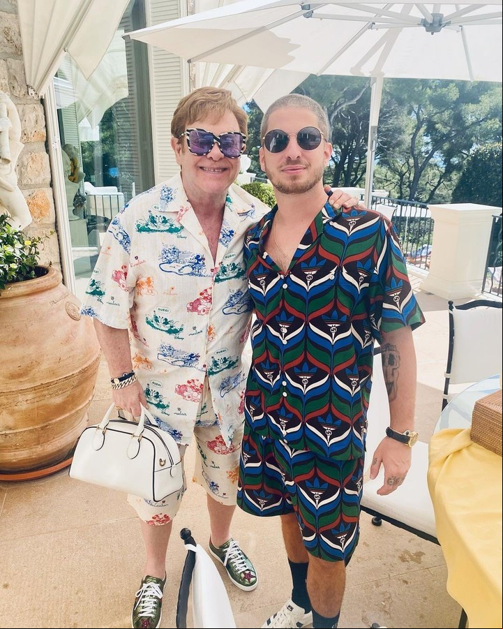Elton John y Andrew Watt. El veterano músico británico se convirtió en su amigo. Foto: IG Andrew Watt