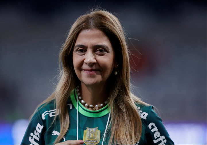 Leila Pereira, presidenta de Palmeiras. REUTERS/Cris Mattos