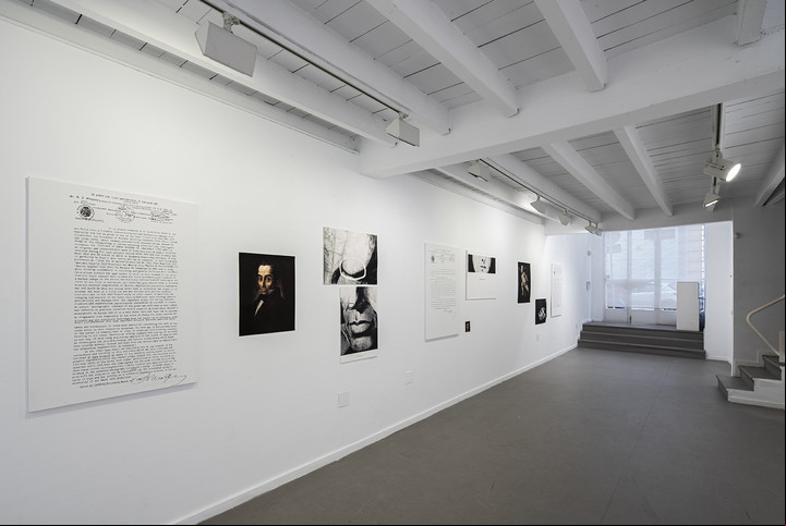 Vista de la exposición "Hay un Goya en mi sopa", de Iván Candeo, en Sevilla.