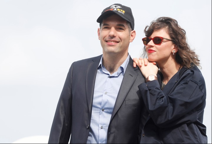 Benjamin Naishtat y María Alche, los realizadores de la película "Puan", en el 71 Festival Internacional de Cine de San Sebastián. Foto: EFE