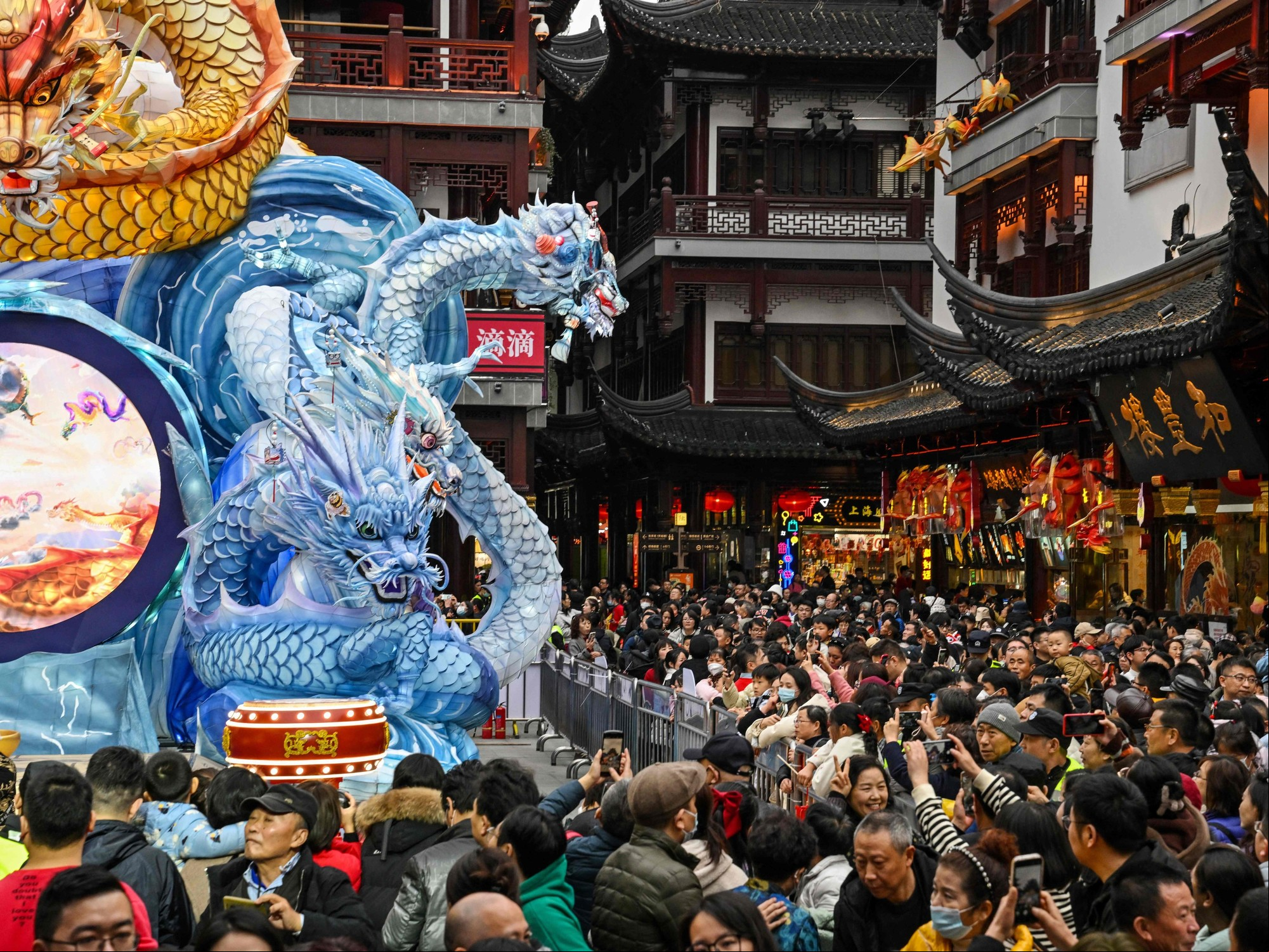 Shanghai, en China, otra megaciudad con 29 millones de habitantes. Foto: Héctor Retamal/AFP.