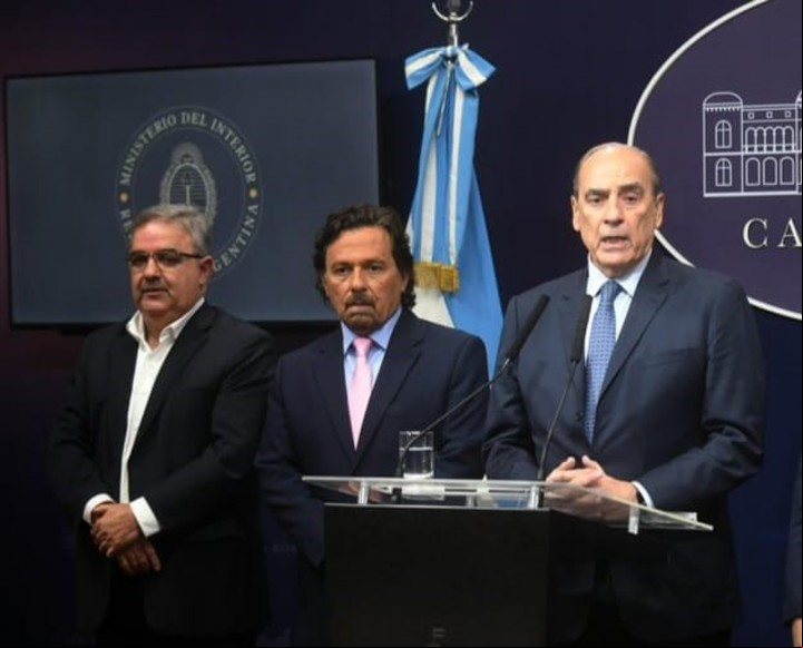 El gobernador de Salta Gustavo Sáenz con el Jefe de Gabinete Guillermo Francos.