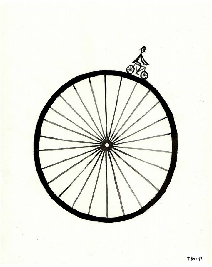 Ilustración de Troche, forma parte de su tercer libro, "Lumbre".