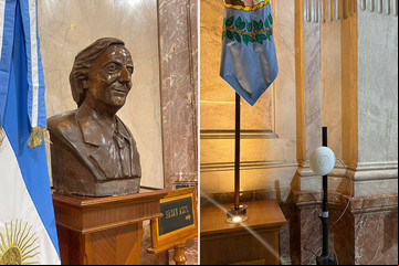 Victoria Villarruel ordenó retirar un busto de Néstor Kirchner del Congreso: "No fue senador y yo no soy su viuda"
