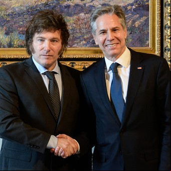 Javier Milei recibió al jefe de la diplomacia de EE.UU.: "Apoyamos el acuerdo de Argentina con el FMI para promover el trabajo pendiente”, dijo Antony Blinken en la Casa Rosada