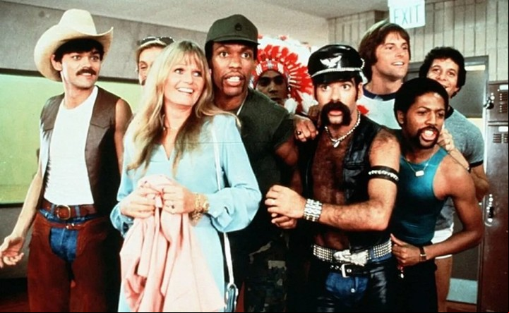 Village People en una escena de su película "You can't stop the music".