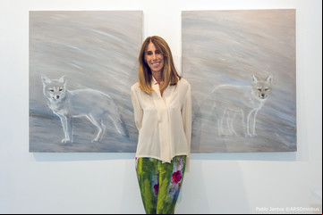 Mercedes Larreta y una vorágine de color suspendido