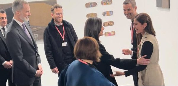 Abrió ARCO Madrid 2024 y una galería salteña fue visitada por los reyes de España