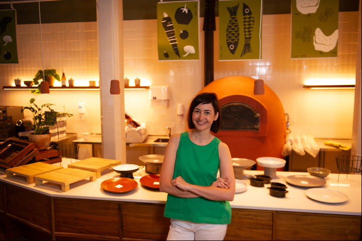 Ximena Saenz en su local de Belgrano. Foto: Juano Tesone.