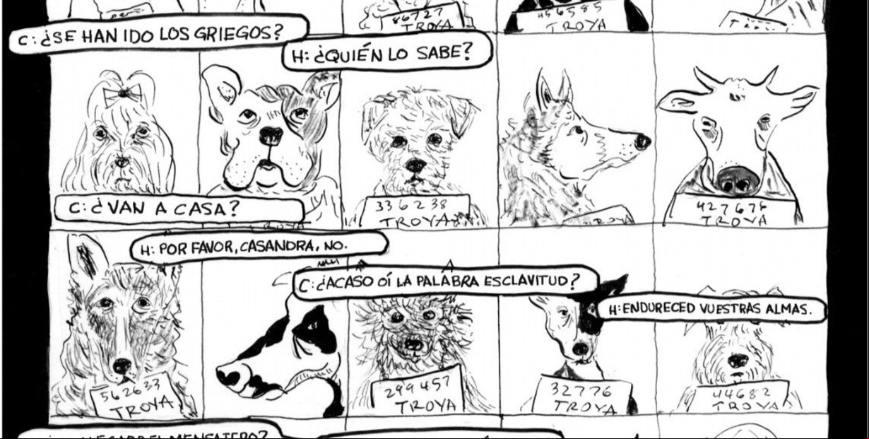 Mujeres como perras: Anne Carson adapta "Las Troyanas" de Eurípides al formato cómic