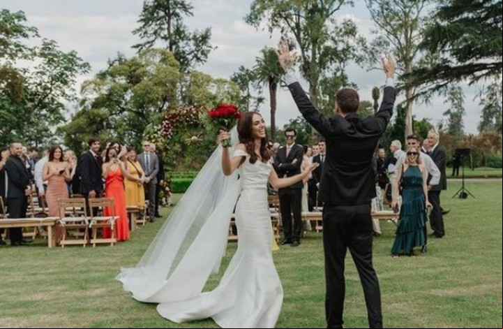 La boda de los influencers Hernan Regiardo y Samantha Trottier. Foto Consuelo Juncosa.