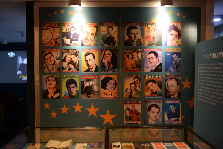 El star system y la identidad nacional. Tapas de las revistas de la época, entre ellas Micrófono Estrellas, Cine Argentino y Cinegraf.