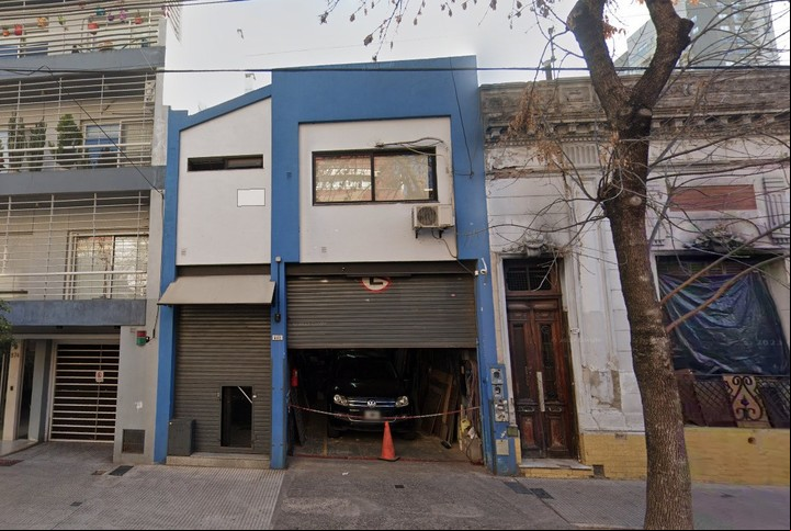 La vivienda que se incendió en la zona del Abasto. Foto: captura.