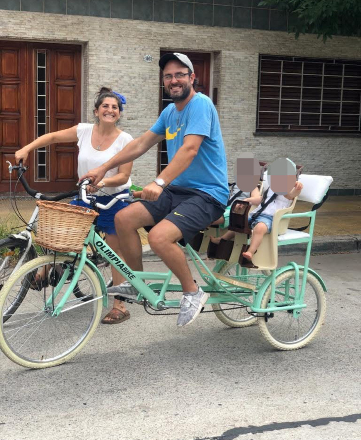 En septiembre de 2018 nacieron los mellizos Ámbar y Juan, que hoy tienen cinco años. Foto: gentileza.
