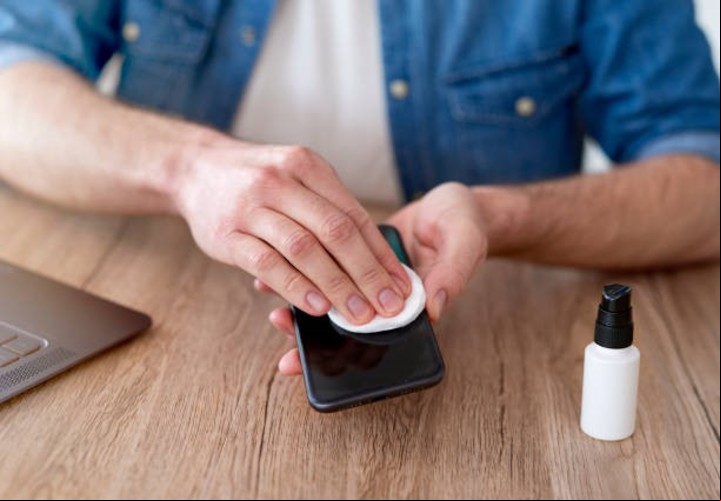 Se debe evitar limpiar la cámara del celular con prendas de vestir. Foto: iStock.