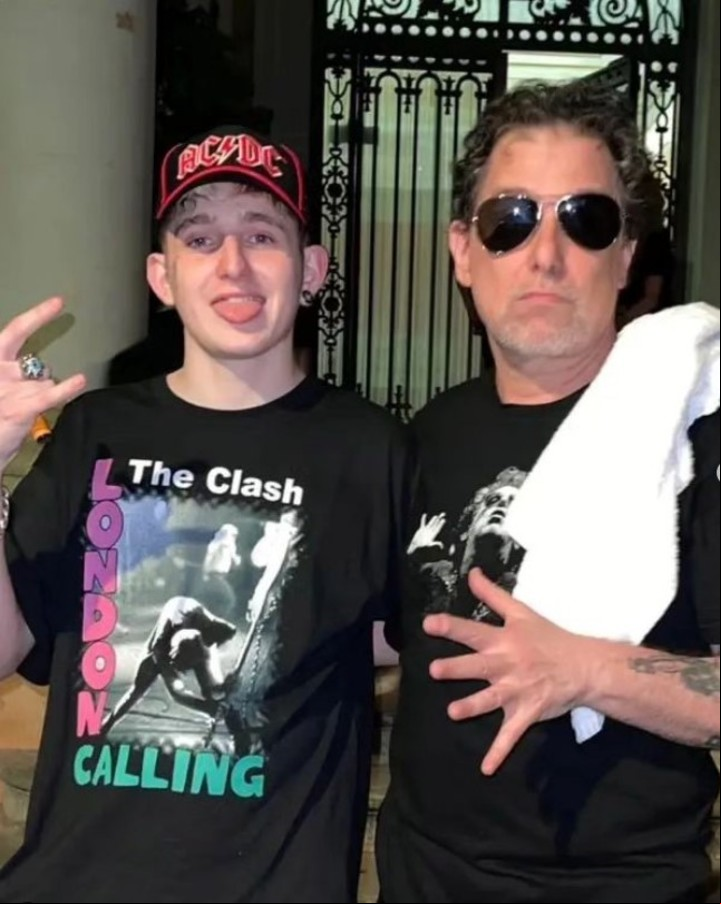 Dillom con Andrés Calamaro. Foto: IG