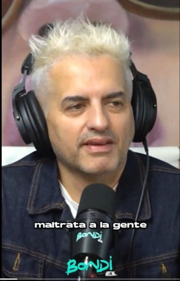 En "Bondi", Ángel de Brito, furioso con Luis Majul. Captura video.