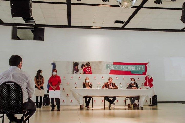 Inauguración de la filial de Moreno de la Cruz Roja.