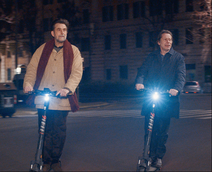 Moretti junto a un desperdiciado Mathieu Amalric.