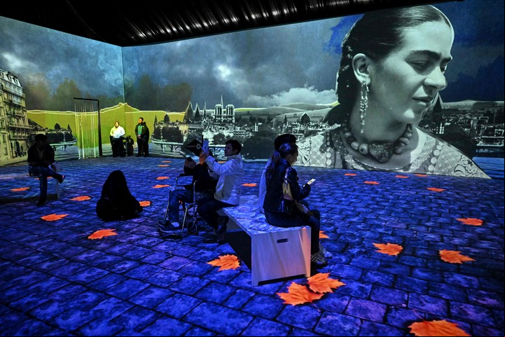 Después de Van Gogh, ella. Vida y obra de Frida Kahlo en el CEC de Recoleta, en 2023.