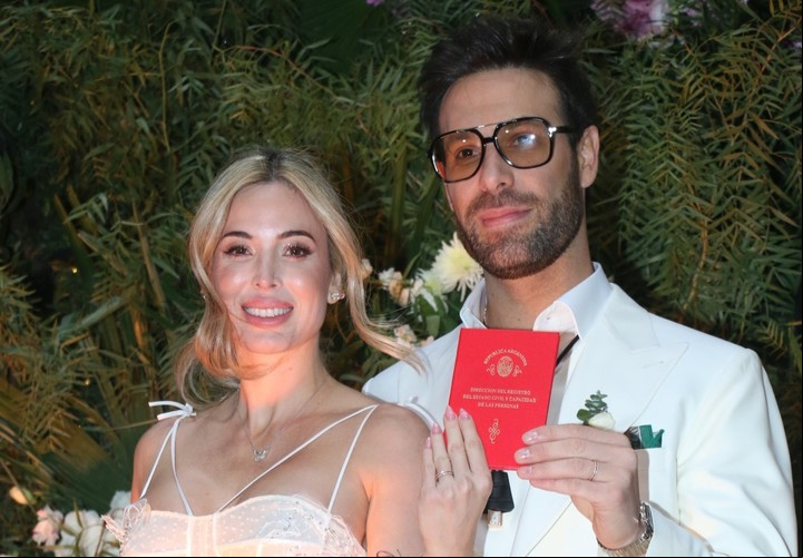 La boda de Jesica Cirio y Elías Piccirillo. Foto Movilpress