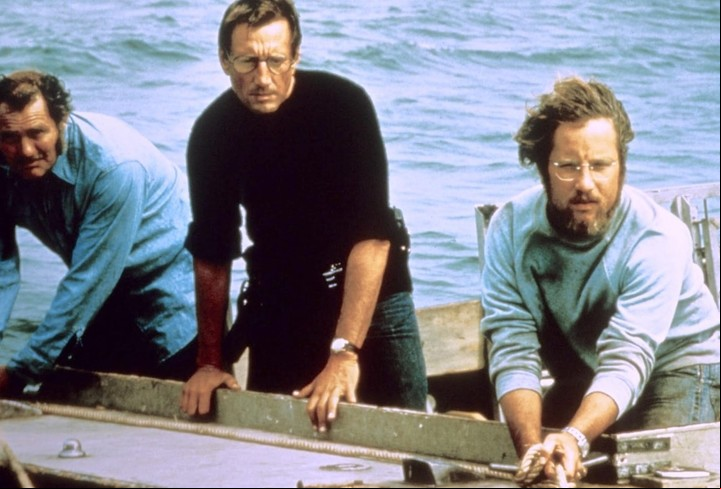 Junto a Robert Shaw (el pescador) y Roy Scheider (el jefe de policía de Amityville). Dreyfuss era el ictiólogo.
